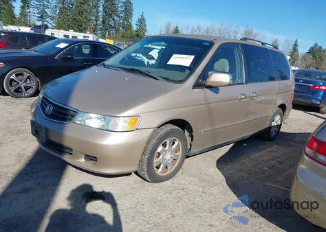 2002 Honda Odyssey Ex z USA, uszkodzony, nr VIN 2HKRL18612H590258